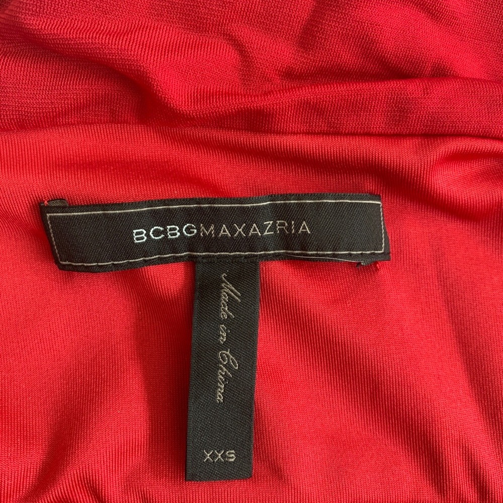 Bcbg xxs red figure hugging dress
